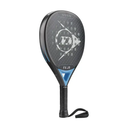 Ракетка для падела Dunlop FX Jr, 10370738, для юниоров, гибрид, графит, черно-голубой за 11&nbsp;019.40 ₽ купить в Пензе