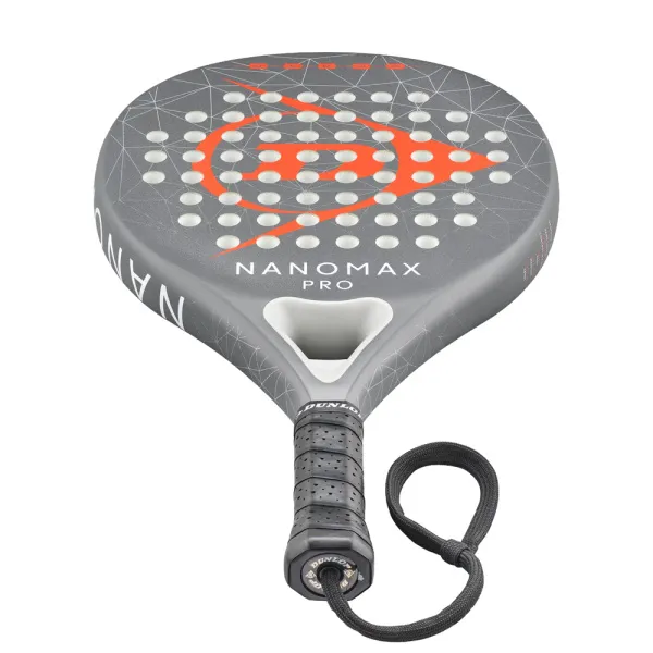 Ракетка для падела Dunlop Nanomax Pro, 10370739, для профессионалов, карбон,серо-оранжевый за 17&nbsp;248.20 ₽ в Пензе