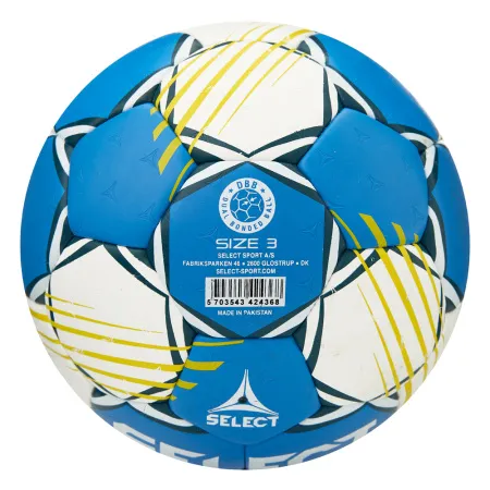 Мяч ганд. SELECT HB FORCE DB V25, 1622858205, Senior (р.3), EHF Appr,ПУ, гибр.сш., сине-белый за 8&nbsp;438.80 ₽ купить в Пензе