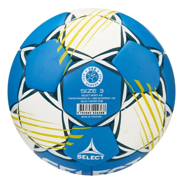Мяч ганд. SELECT HB FORCE DB V25, 1622858205, Senior (р.3), EHF Appr,ПУ, гибр.сш., сине-белый за 8&nbsp;438.80 ₽ в Пензе