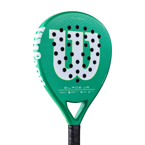 Ракетка для падела WILSON Blade Jr  V4 Padel, WR213811U0, для начин-х, стекловолокно, зеленый за 14&nbsp;934.50 ₽ в Пензе