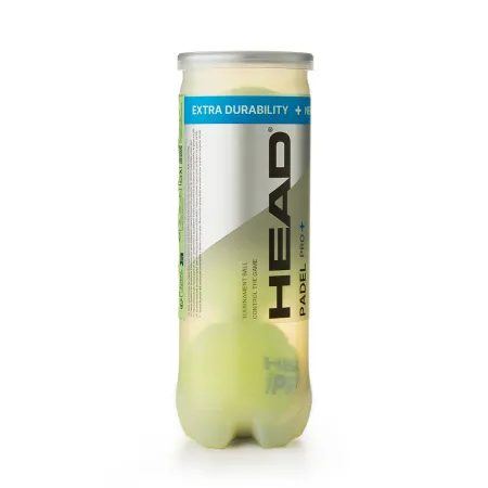 Мяч для падела HEAD Padel Pro+, 540203, уп.3 шт, FIP Approved, войлок,нат.резина,желтый за 933.30 ₽ купить в Пензе