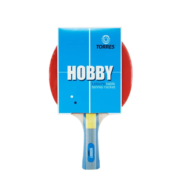 Ракетка для н/т TORRES Hobby, TT0003, для любителей, накладка 1,8 мм, конич. ручка