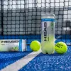Мяч для падела HEAD Padel Pro+, 540203, уп.3 шт, FIP Approved, войлок,нат.резина,желтый за 933.30 ₽ купить в Пензе