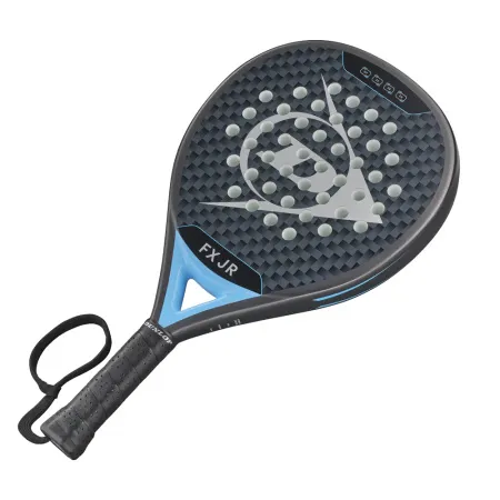 Ракетка для падела Dunlop FX Jr, 10370738, для юниоров, гибрид, графит, черно-голубой за 11&nbsp;019.40 ₽ купить в Пензе
