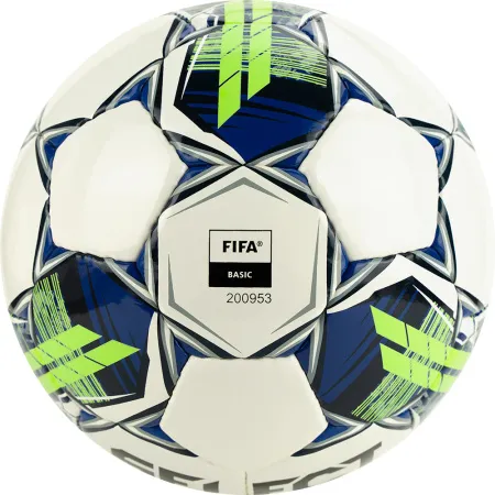 Мяч футзал. SELECT Futsal Master Shiny V22, 1043460004, р.4, Basic,32п, гл.ПУ, руч.сш,бел-син-зел за 7&nbsp;539.50 ₽ купить в Пензе