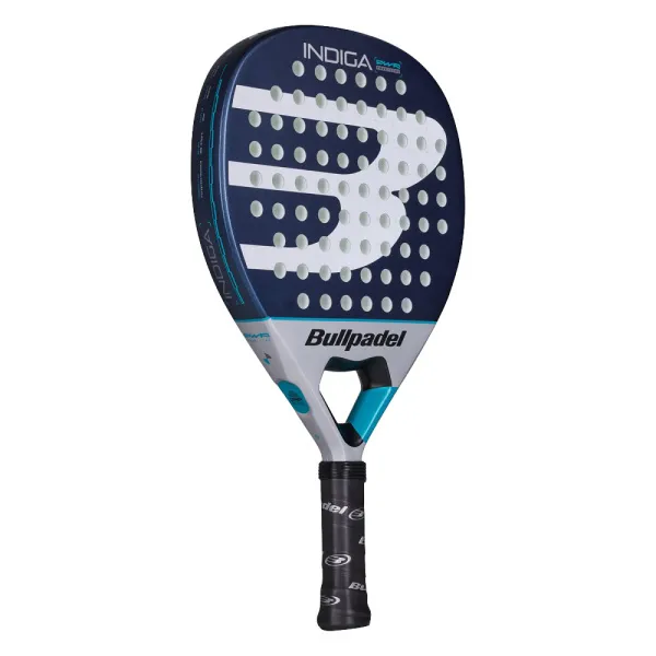 Ракетка для падела BULLPADEL Indiga Power 26, 494416, для начинающих, стекловолокно, темносине-серый за 14&nbsp;672.70 ₽ в Пензе