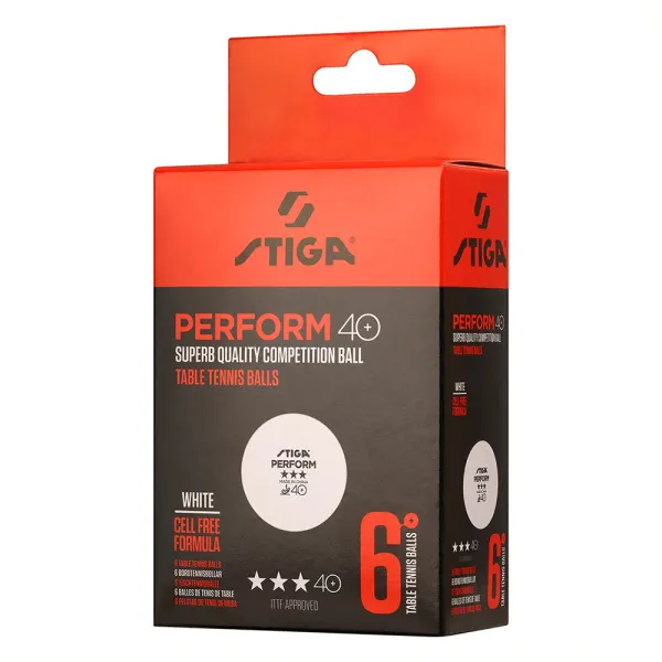 Мяч для наст. тенниса Stiga Perform 3***, 40+, 1113-2110-06, пластик, ITTF Appr., уп.6 шт, бел за 2&nbsp;121.60 ₽ в Пензе