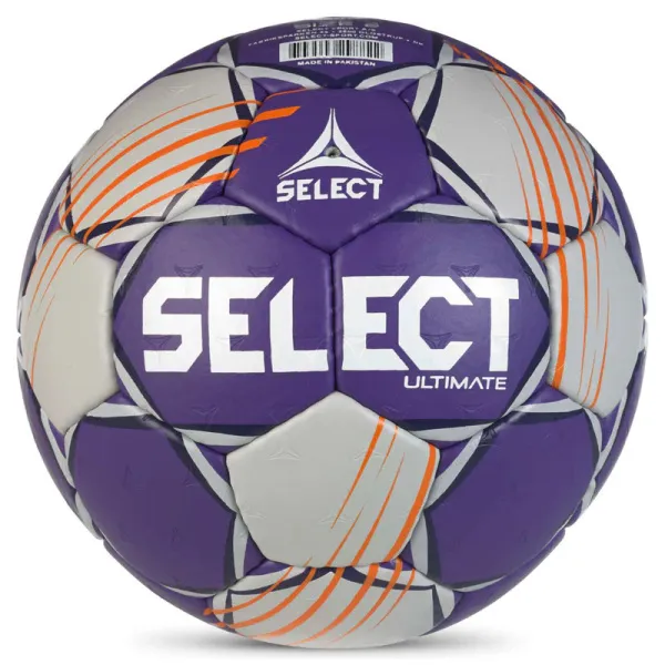 Мяч ганд. SELECT Ultimate Official EHF V24, 1612858999, Senior(р.3), EHF Appr, ПУ, руч.сш, фиол-сер за 15&nbsp;504 ₽ в Пензе