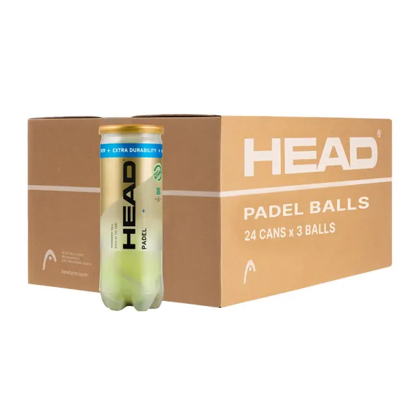 Мяч для падела HEAD Padel Pro S+, 540303, уп.3 шт, FIP Approved, войлок,нат.резина,желтый за 933.30 ₽ в Пензе