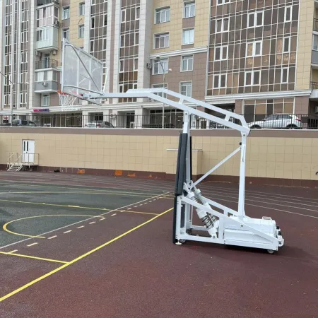 Баскетбольная стойка мобильная складная на пружинах вынос 2,25 м c противовесом ZAVODSPORTA за 530&nbsp;660 ₽ купить в Пензе