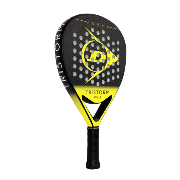 Ракетка для падела Dunlop Tristorm Pro, 10359946, для опытных игроков, графит, черно-желтый за 19&nbsp;643.50 ₽ в Пензе
