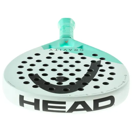 Ракетка для падела HEAD Gravity Motion, 224014, для продвинутых игроков, карбон, бело-бирюзовый за 23&nbsp;604.50 ₽ купить в Пензе