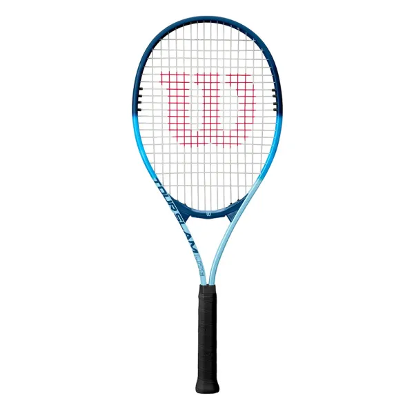 Ракетка б/т Wilson Tour Slam Lite Gr2, WR199010U2,для любит, алюминий, со струнами, сине-голубая за 6&nbsp;358 ₽ в Пензе
