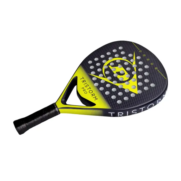 Ракетка для падела Dunlop Tristorm Pro, 10359946, для опытных игроков, графит, черно-желтый за 19&nbsp;643.50 ₽ в Пензе