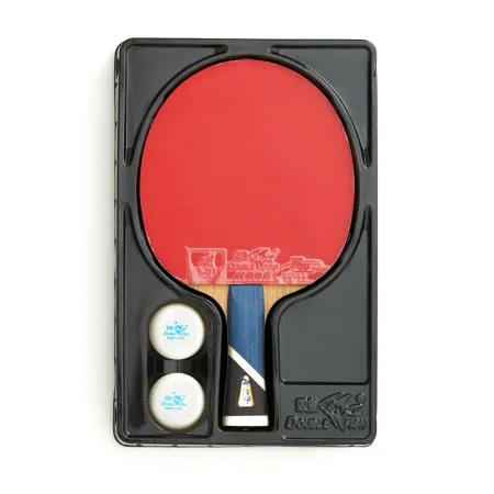 Ракетка для н/т DOUBLE FISH 5A+C, для продвин, ITTF Appr, накл. 2,1 мм, конич. ручка+ 2 мяча V40+мм за 2&nbsp;779.50 ₽ купить в Пензе