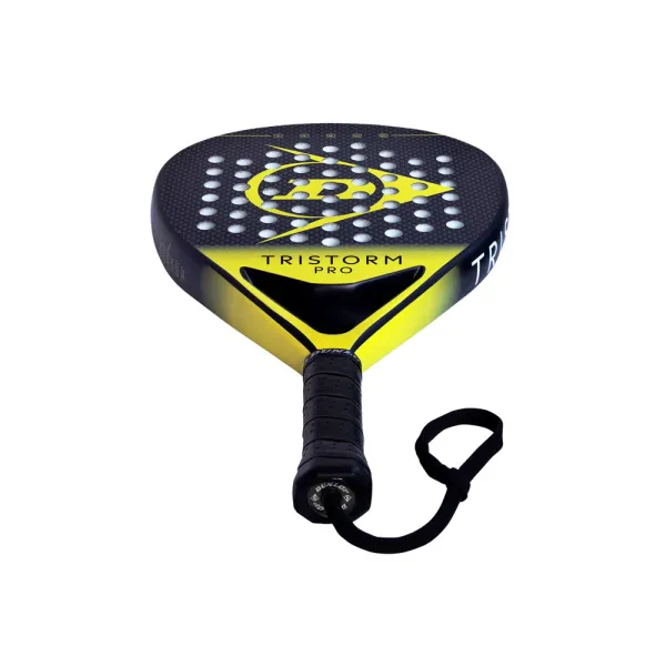 Ракетка для падела Dunlop Tristorm Pro, 10359946, для опытных игроков, графит, черно-желтый за 19&nbsp;643.50 ₽ в Пензе