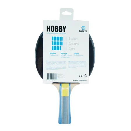 Ракетка для н/т TORRES Hobby, TT0003, для любителей, накладка 1,8 мм, конич. ручка за 875.50 ₽ купить в Пензе