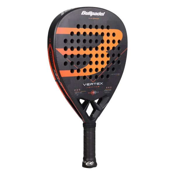 Ракетка для падела BULLPADEL Vertex Advance, 494414, для проф. и любителей, карбон, черно-оранжевый за 21&nbsp;559.40 ₽ в Пензе