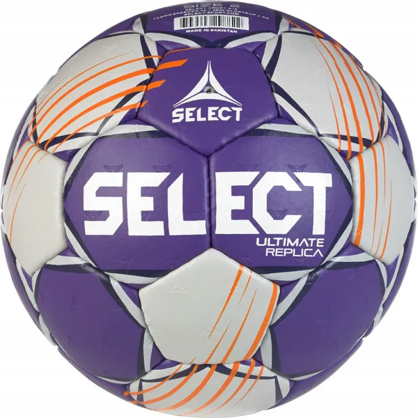Мяч ганд. SELECT Ultimate Official EHF V24, 1612858999, Senior(р.3), EHF Appr, ПУ, руч.сш, фиол-сер за 15&nbsp;504 ₽ в Пензе