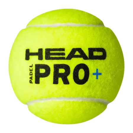 Мяч для падела HEAD Padel Pro+, 540203, уп.3 шт, FIP Approved, войлок,нат.резина,желтый за 933.30 ₽ купить в Пензе