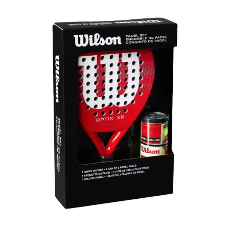 Набор для падела WILSON Optix XP Padel KIT, WR202110U2, ракетка + 3мяча, красный за 20&nbsp;362.60 ₽ купить в Пензе